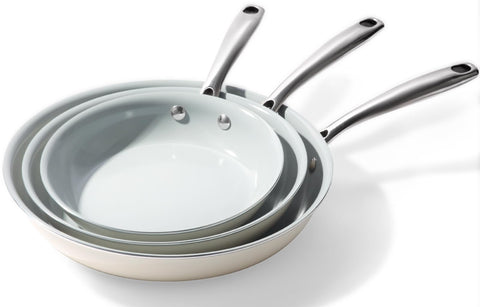 Cookersway Sartén cerámica antiadherente de 8 pulgadas para cocción suave y limpieza fácil