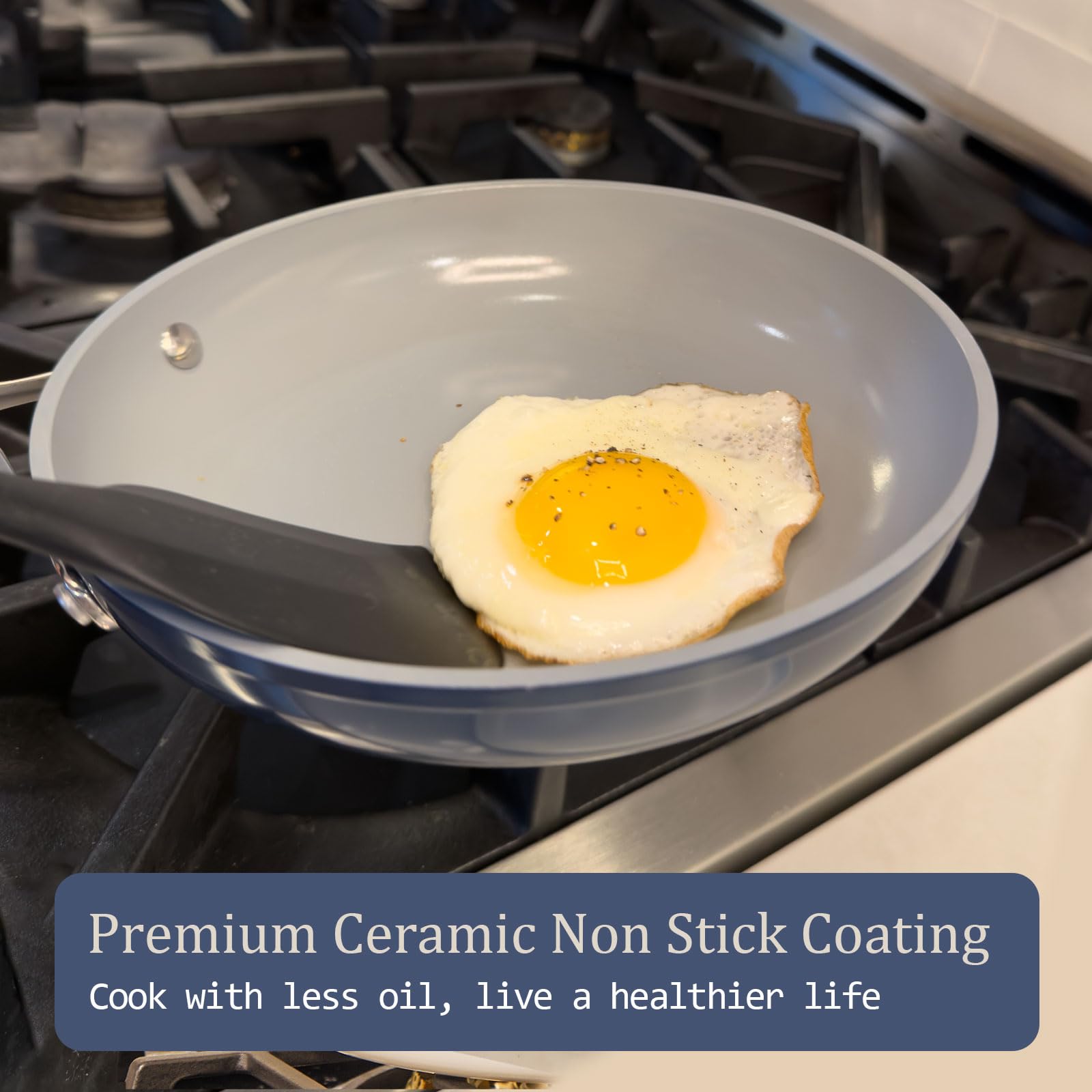 CookinCraze sarten ceramica uso cocina familiar para salteados y recetas saludables
