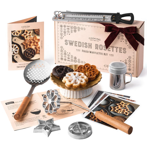 Cooking Gift Set roseta-hierro con mango para hornear crujientes