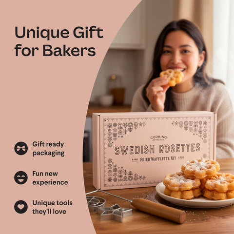 Cooking Gift Set rosetas-crujientes-dulces listas para servir