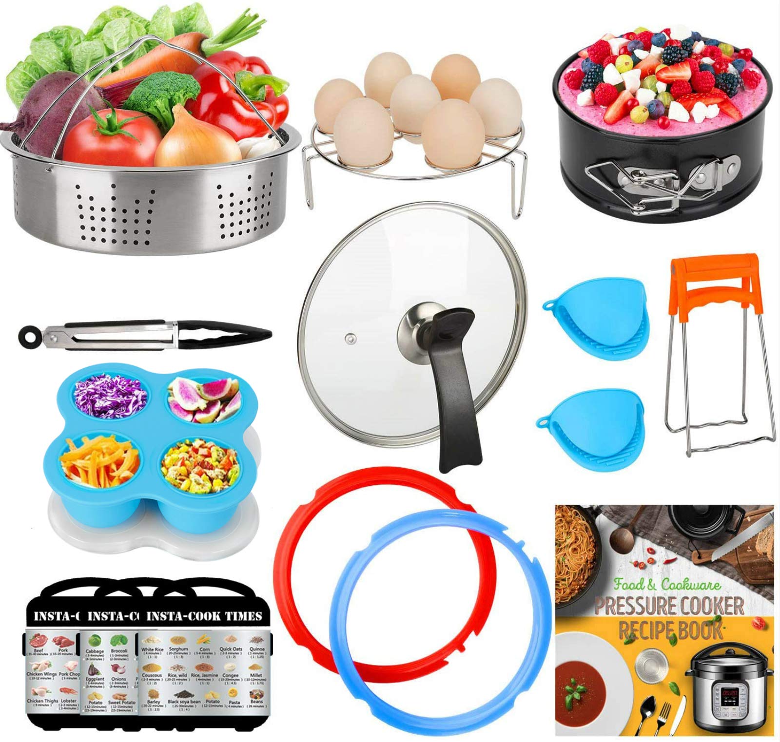 Cookingfunfun barril para hornear tortas en 3 cuartos, fácil desmoldar y usar.