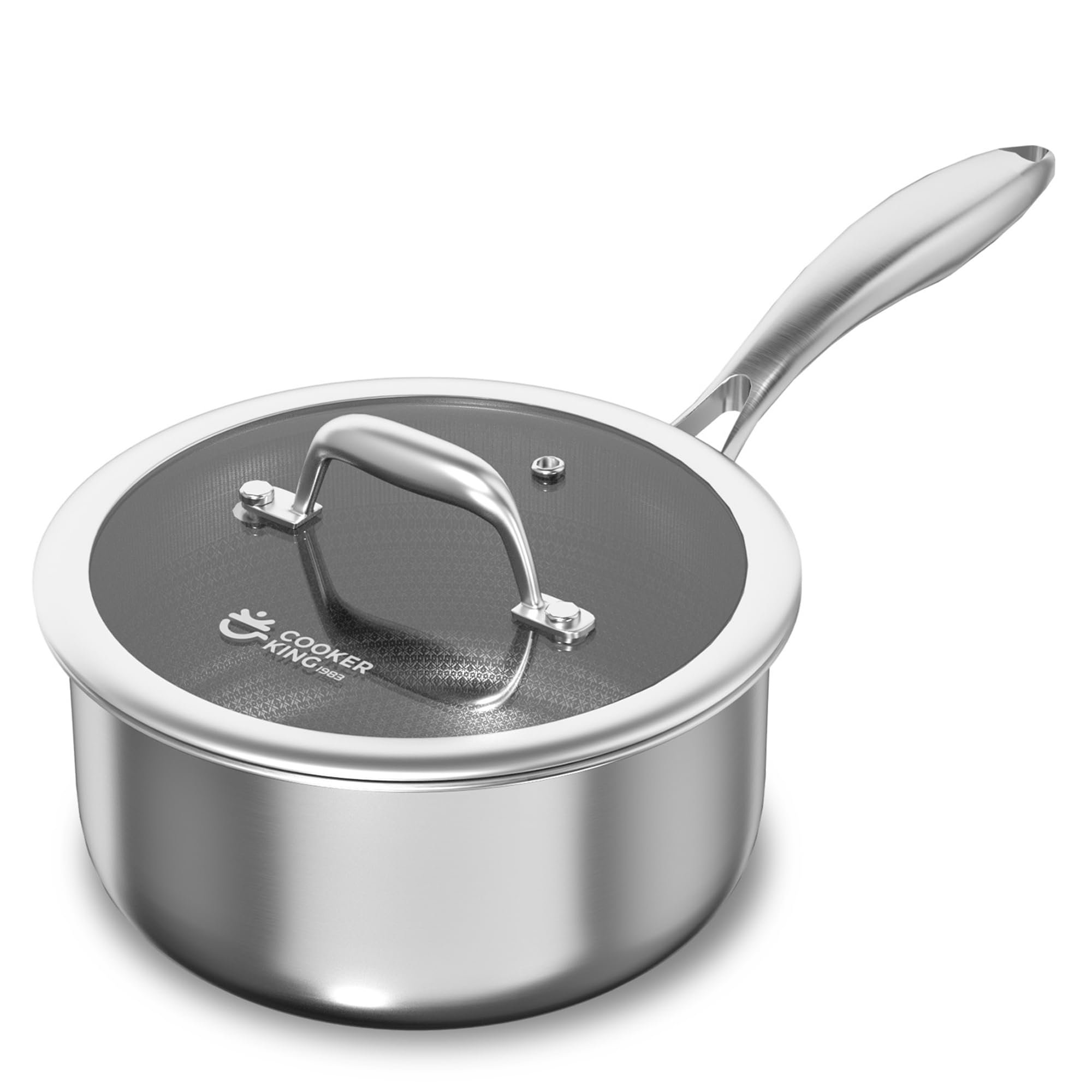 Olla COOKER KING de 1.5 qt en acero inoxidable para hervir y saltear