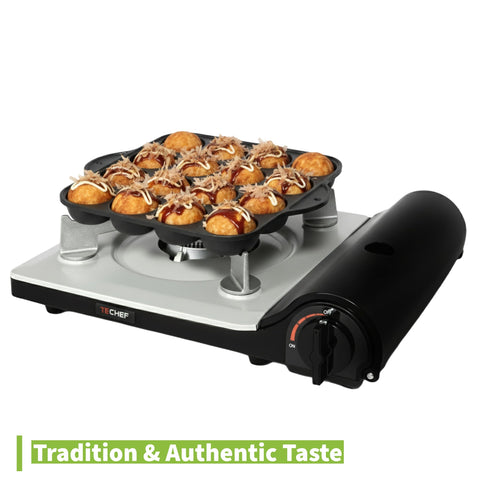 COOKKING Takoyaki moldes de 4 cm para porciones consistentes