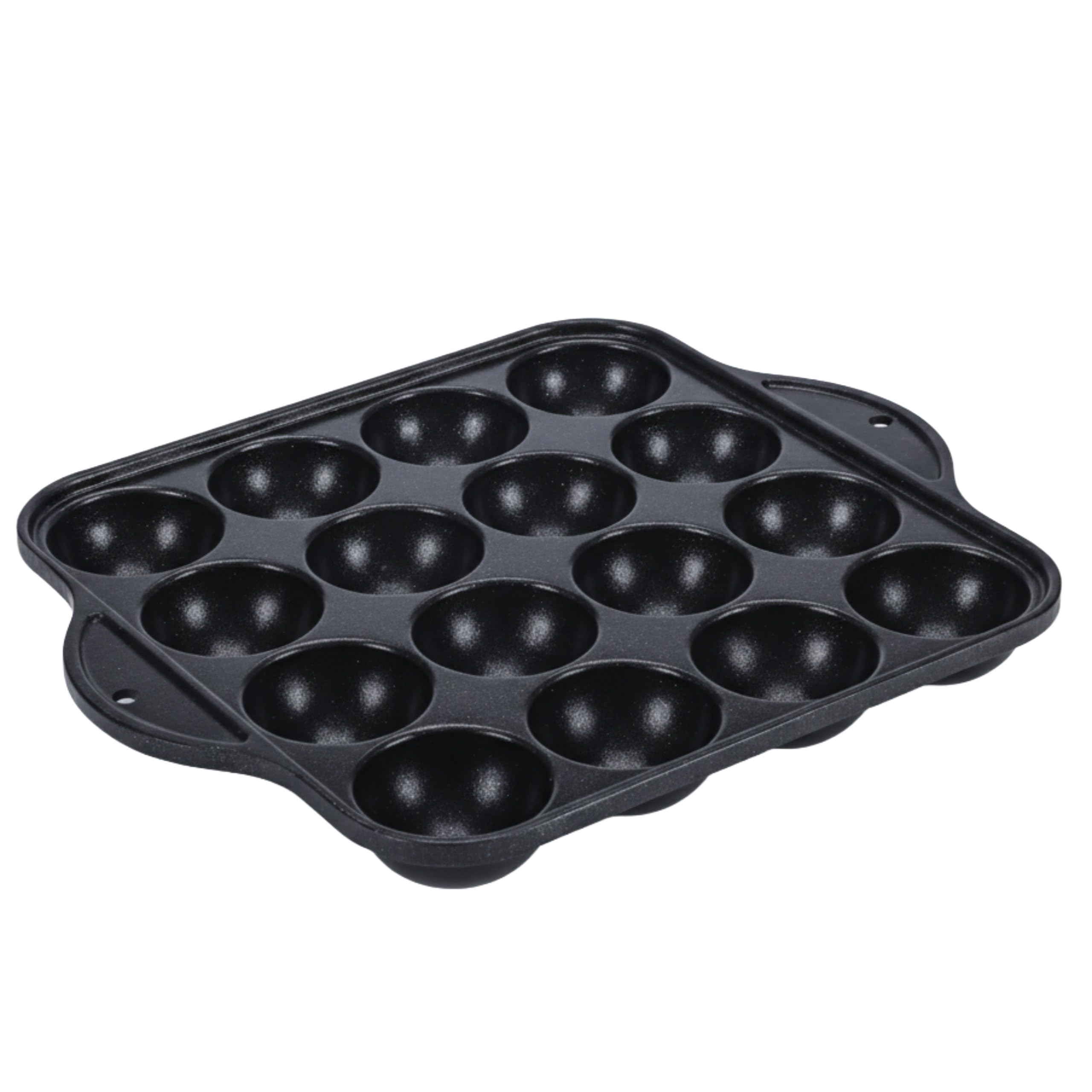 COOKKING Takoyaki sarten antiadherente de 16 moldes para cocción uniforme