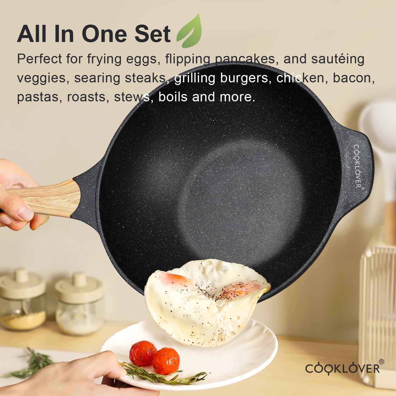 Fondo compatible con inducción COOKLOVER funciona en la mayoría de cocinas