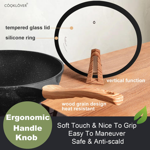 Manija bakelita ergonómica de COOKLOVER evita quemaduras durante la cocción