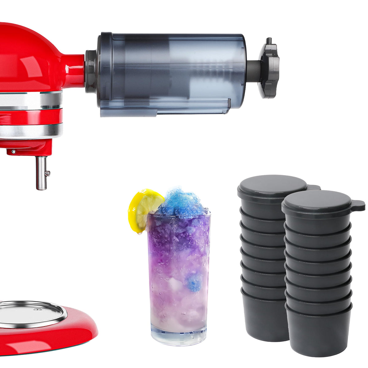 COOKRA accesorio para hielo raspado, preparado para batidora de pedestal