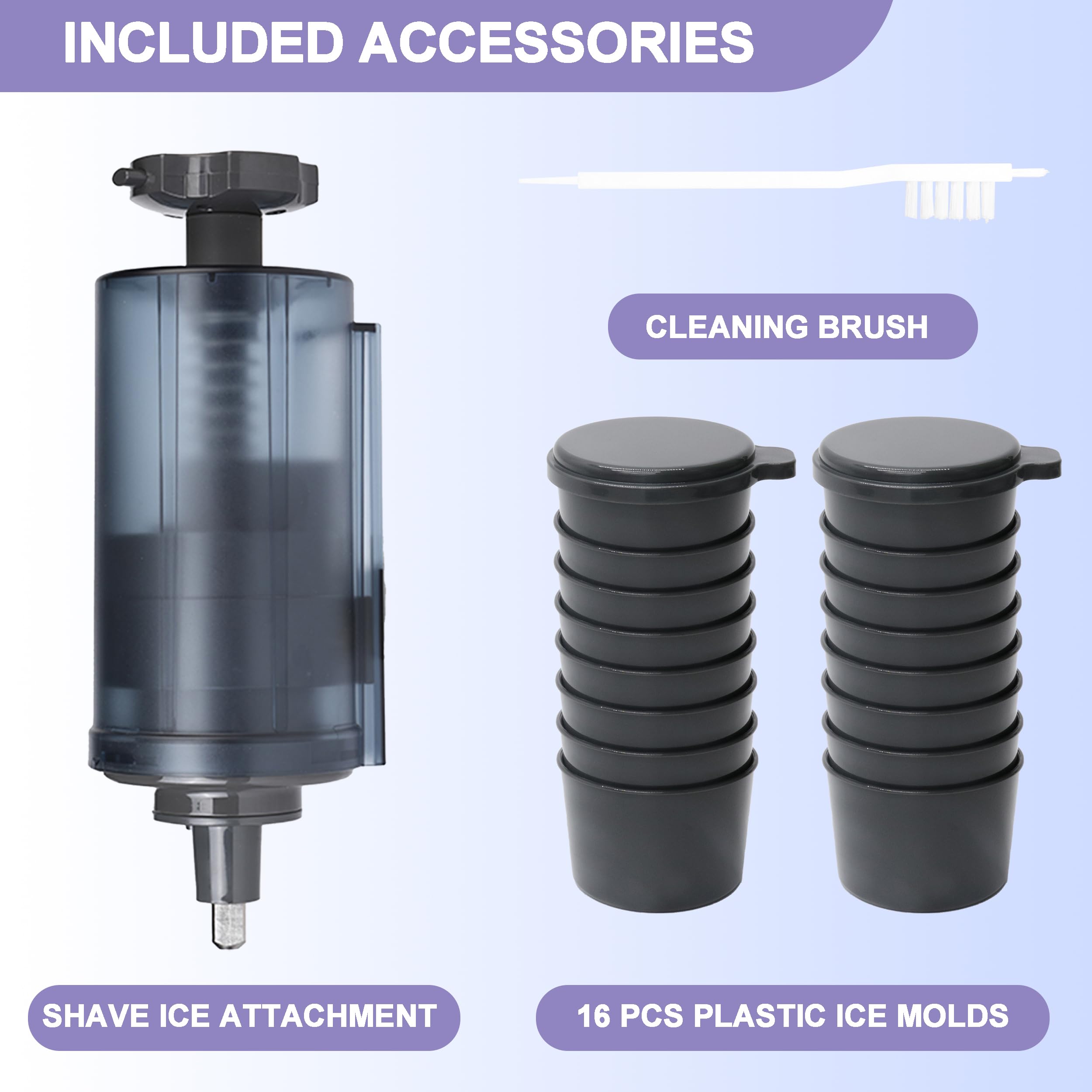 COOKRA moldes de hielo 16, porciones uniformes para conos