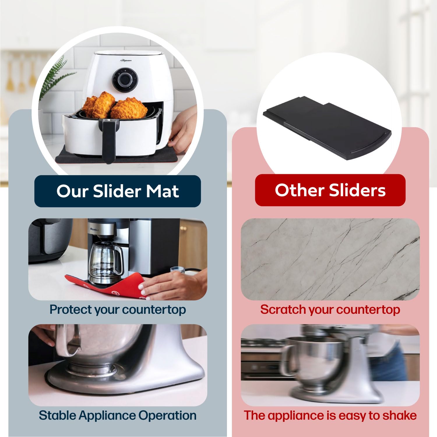Compatibilidad con Ninja, Cuisinart, KitchenAid y Keurig para uso versátil.