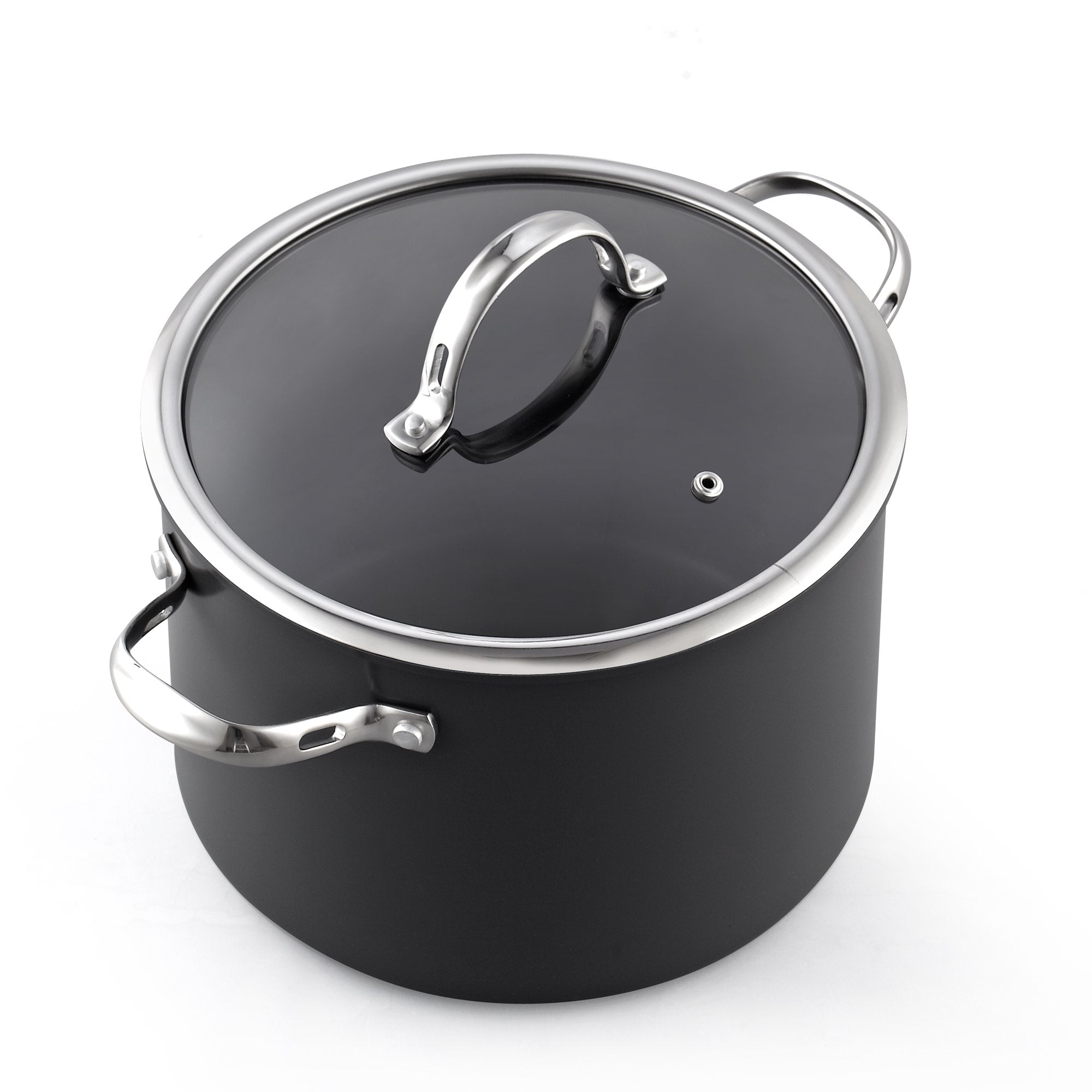 Olla Cooks Standard de 8 cuartos con tapa de vidrio, facilita vigilar la cocción