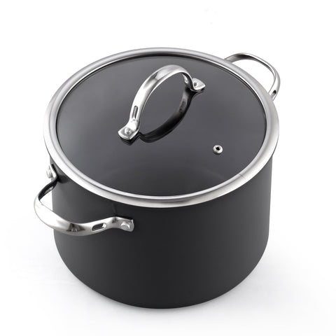 Olla Cooks Standard de 8 cuartos con tapa de vidrio, facilita vigilar la cocción