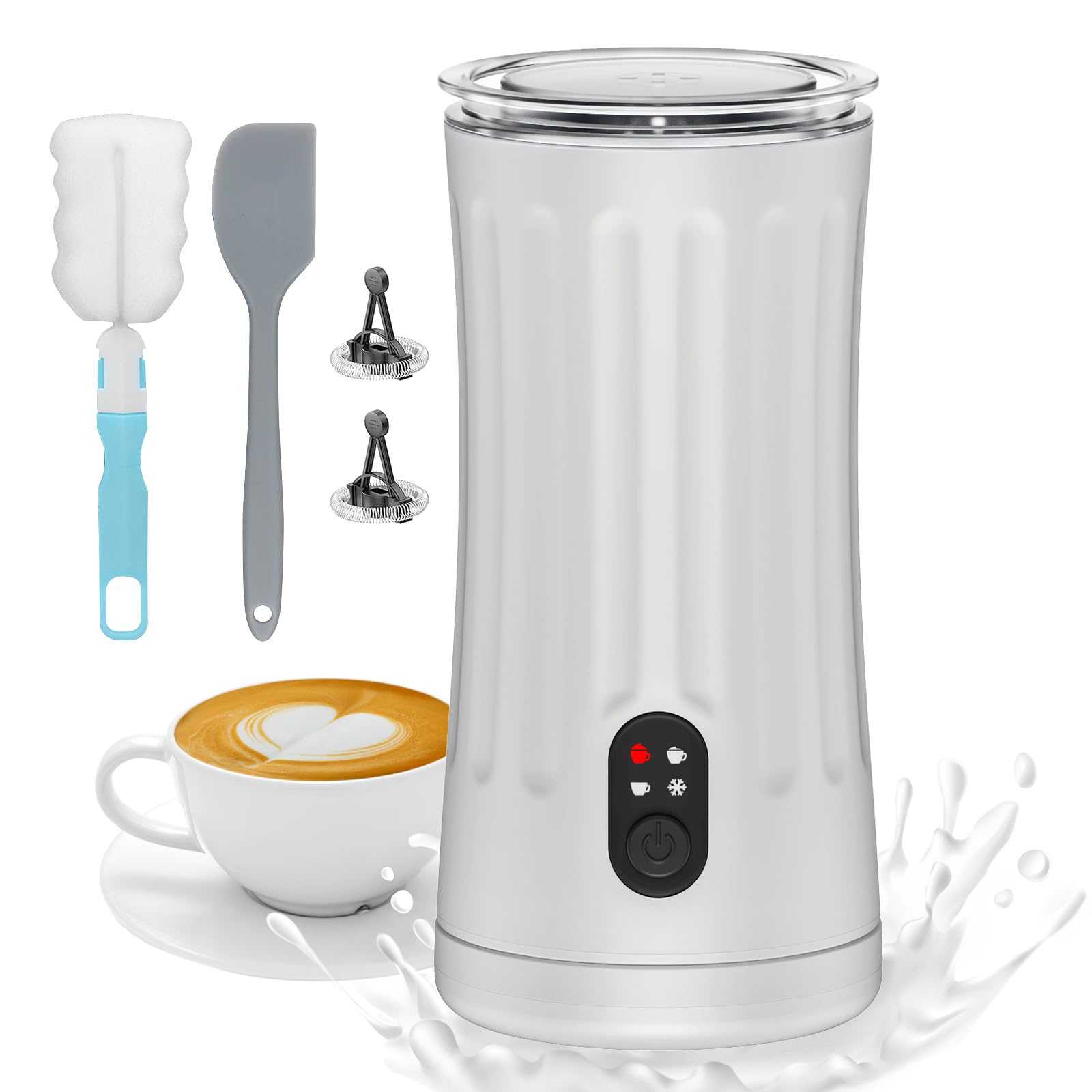 CookSwift espumador leche frontal, ideal para preparar bebidas en casa.