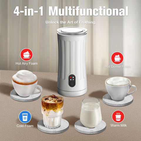 CookSwift espumador leche uso cafe, facilita preparar latte en casa.