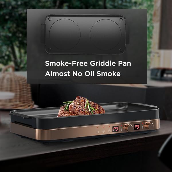 COOKTRON 5 temperaturas para saltear, freír y mantener caliente.