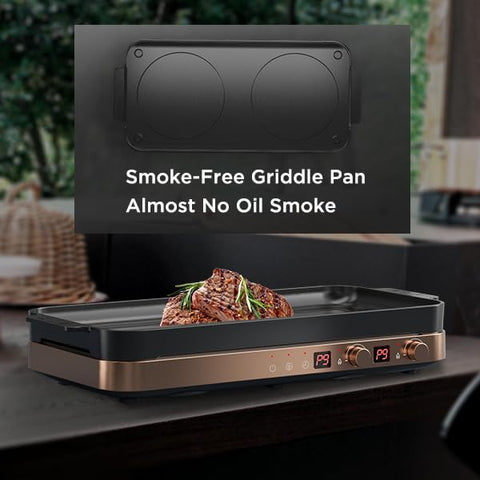COOKTRON 5 temperaturas para saltear, freír y mantener caliente.