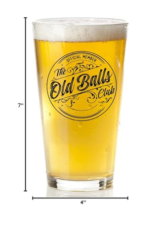 Vaso COOL AF Old Balls, ideal como regalo de cumpleaños o jubilación.