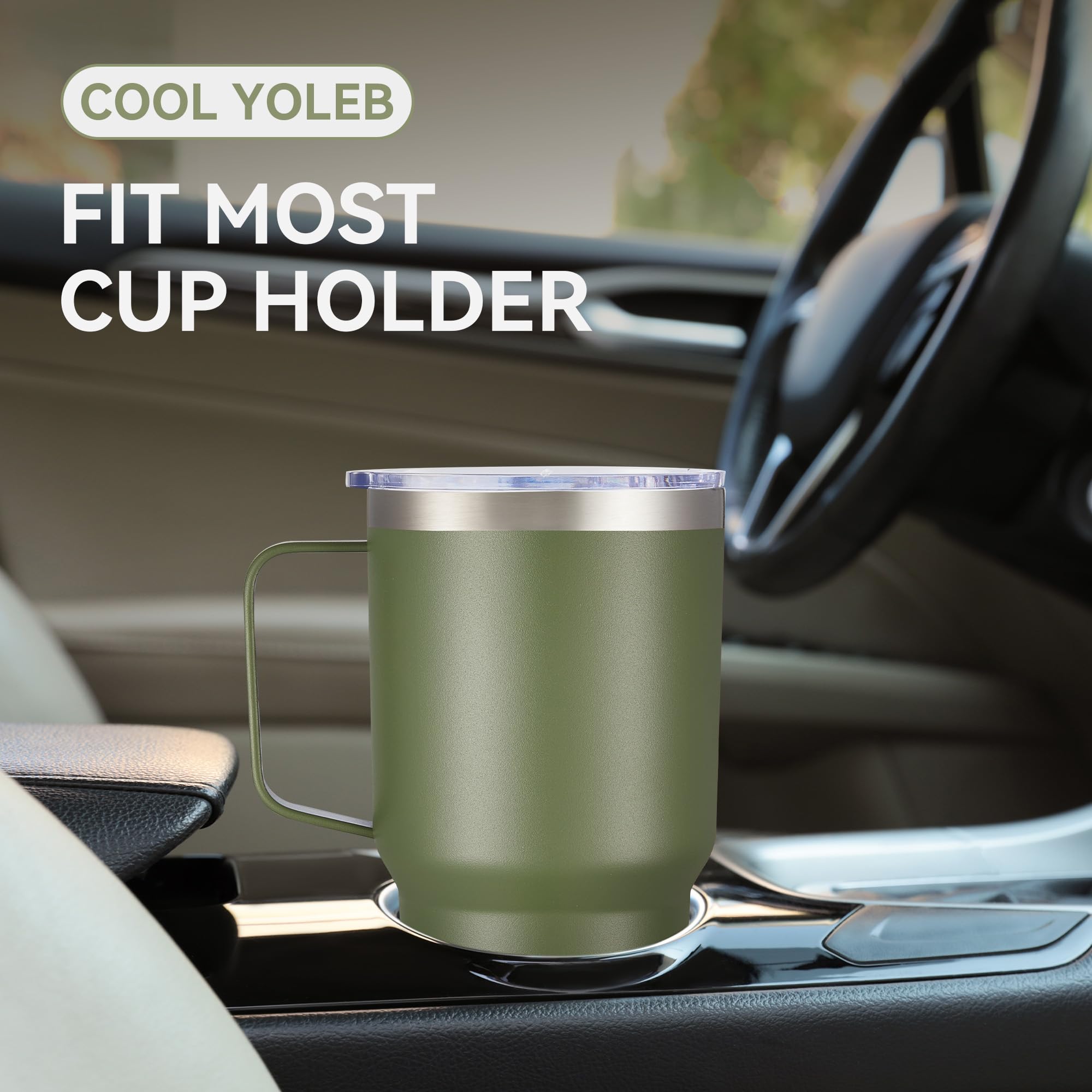 Cool Yoleb doble pared aislada mantiene frío o caliente por más tiempo.