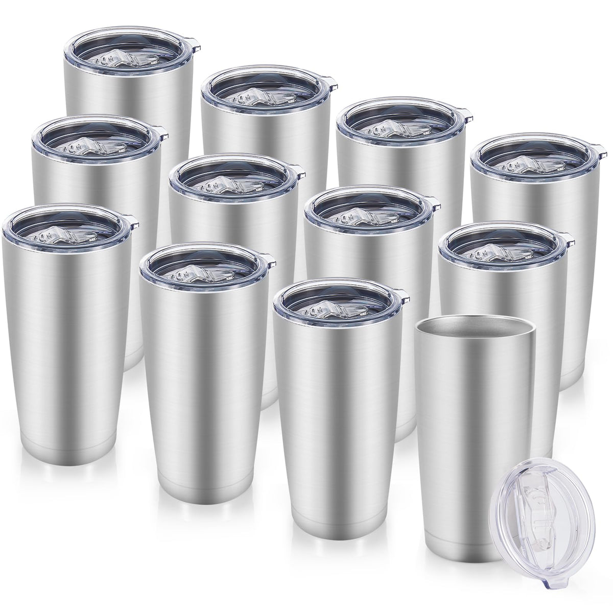 Vaso Cool Yoleb 20 onzas en primer plano, duradero y ayuda a mantener bebidas frías o calientes.