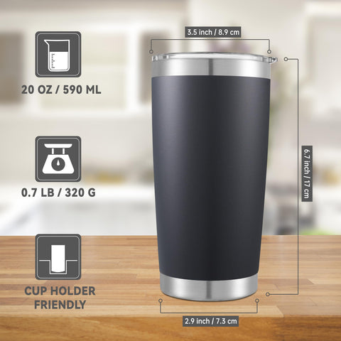 Vaso Cool Yoleb con recubrimiento en polvo y acabado personalizado.