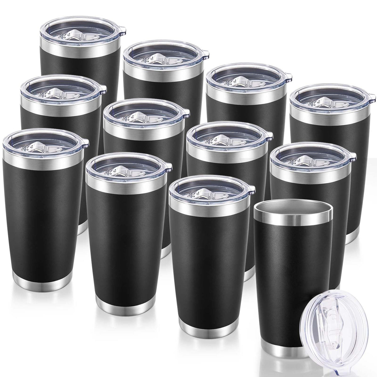 Vaso térmico Cool Yoleb 20 oz con tapa, ideal para bebidas calientes o frías.