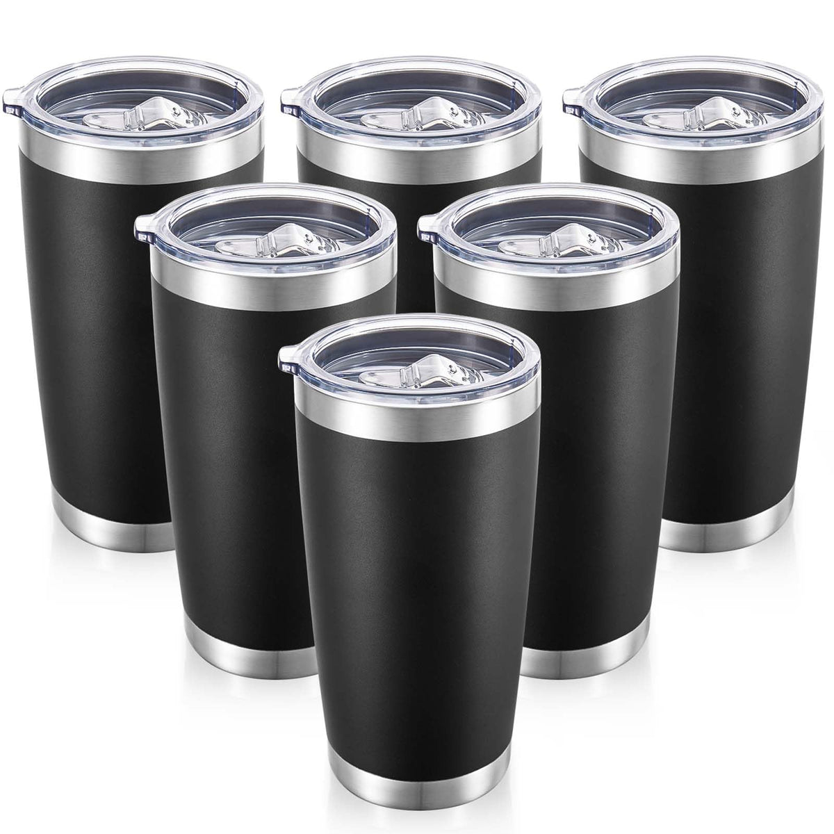 Vaso térmico Cool Yoleb 20 onzas con tapa para llevar bebidas.