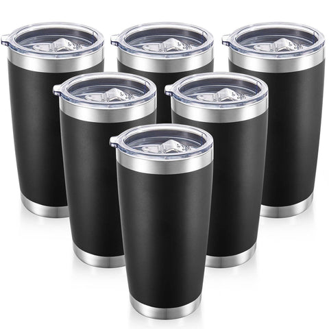 Vaso térmico Cool Yoleb 20 onzas con tapa para llevar bebidas.
