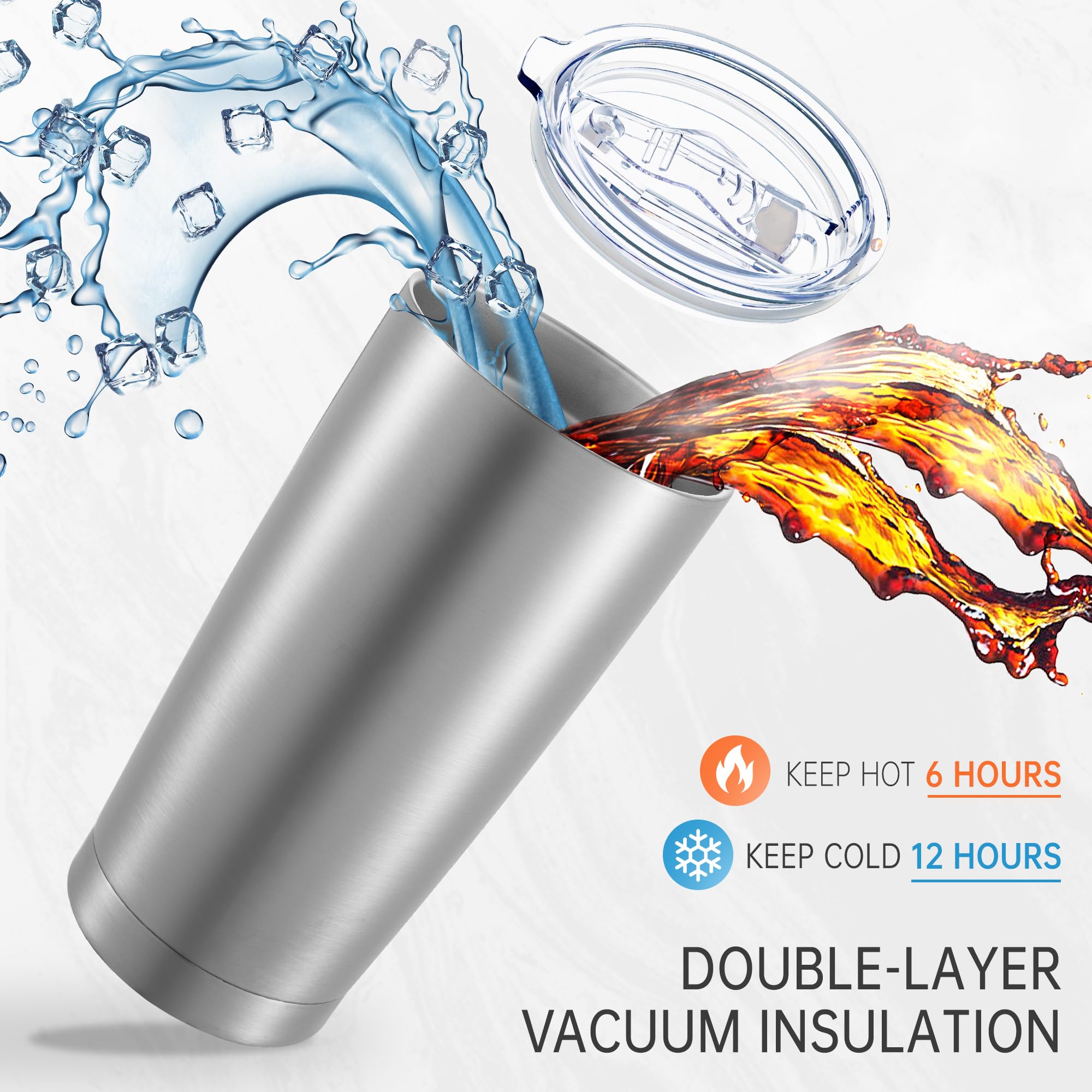 Cool Yoleb Vaso Térmico 20 onzas con doble pared, mantiene temperatura por más tiempo.