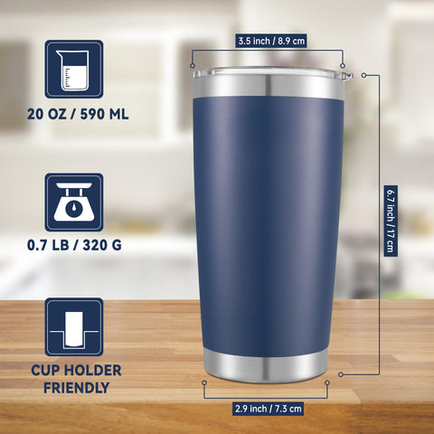 Aislamiento al vacío del vaso Cool Yoleb 20 oz para bebidas largas.