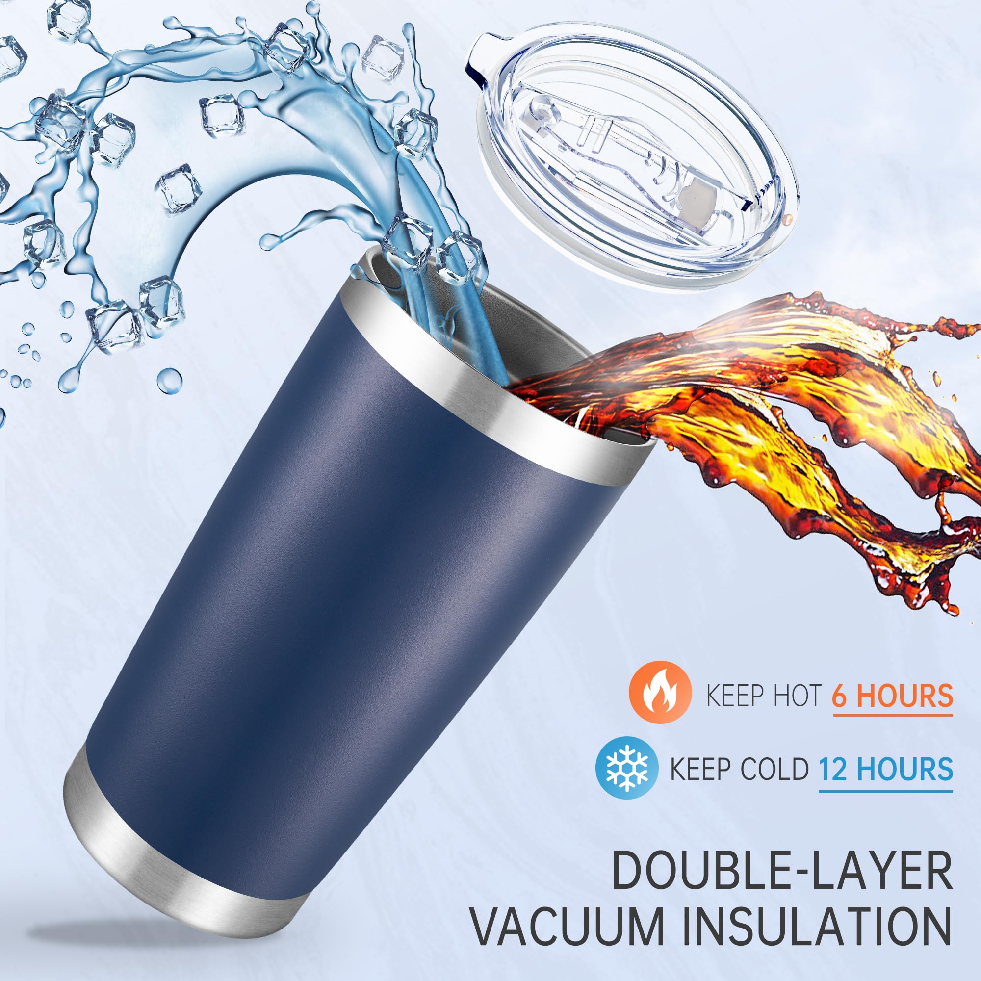 Vaso termico Cool Yoleb 20 oz, doble pared, mantiene la temperatura.