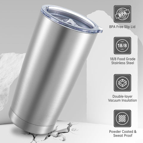Cool Yoleb vaso térmico ergonómico para portavasos en coche