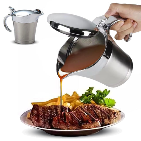 Coolab servidor de salsa 450 ml con tapa de acero mantiene caliente