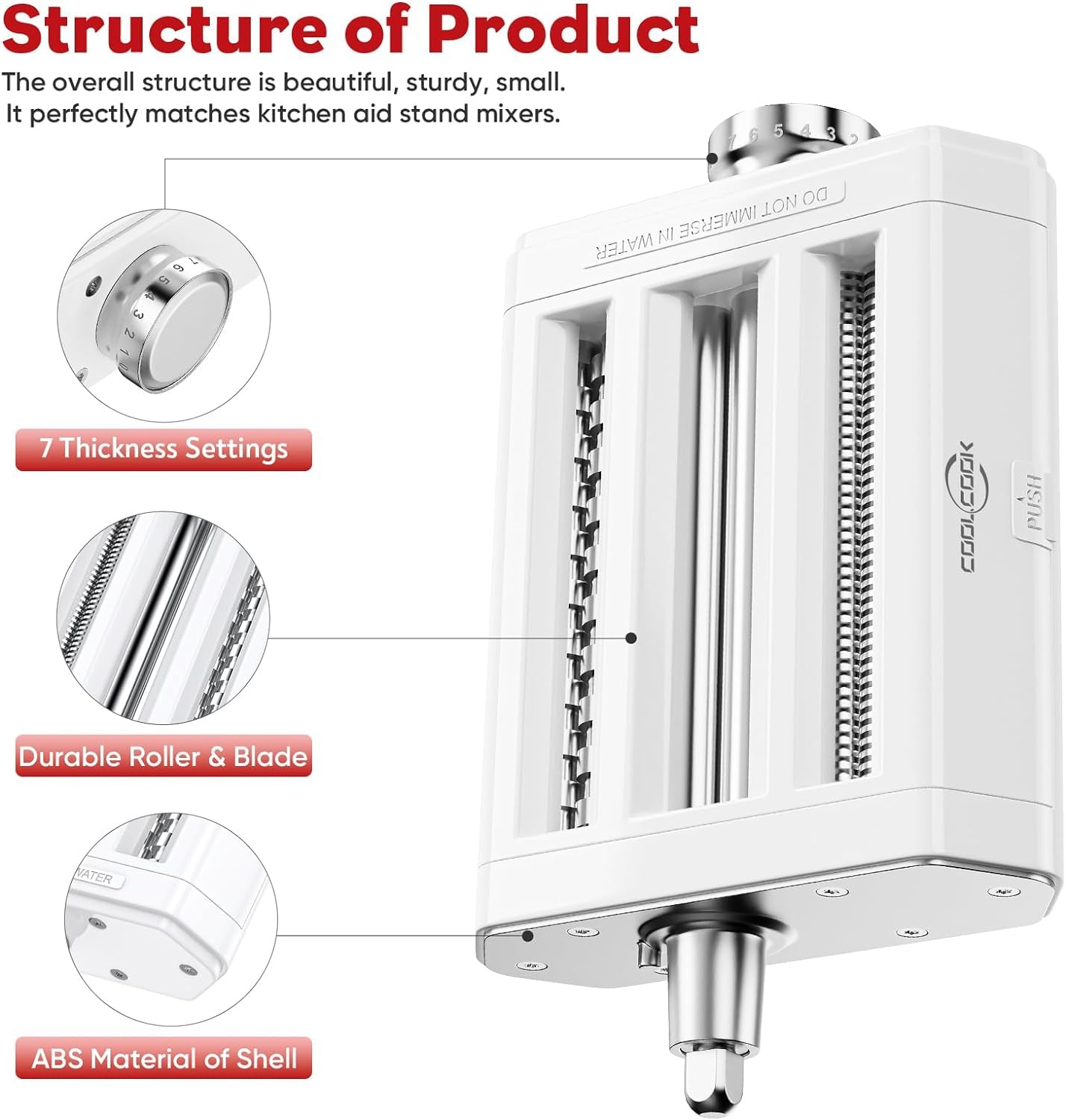 Coolcook cortador de espagueti para espagueti casero
