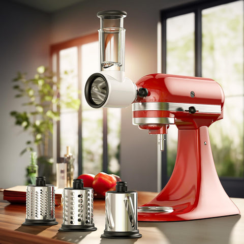 Coolcook rallado grueso 6 mm para queso y verduras en KitchenAid