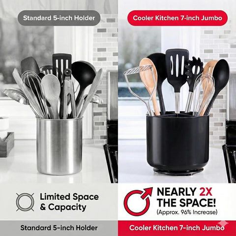Cooler Kitchen porta-utensilios, divisor tri, mantiene herramientas separadas y al alcance.