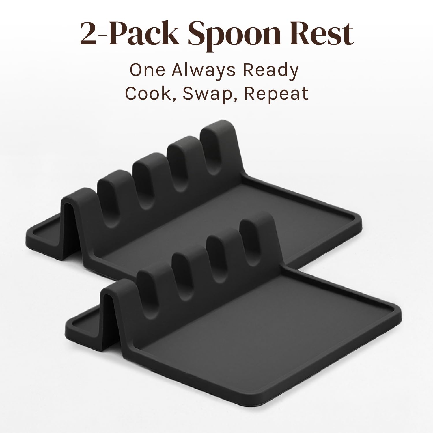 Cooler Kitchen reposacucharas de silicona, uso diario en cocina, fácil limpieza.
