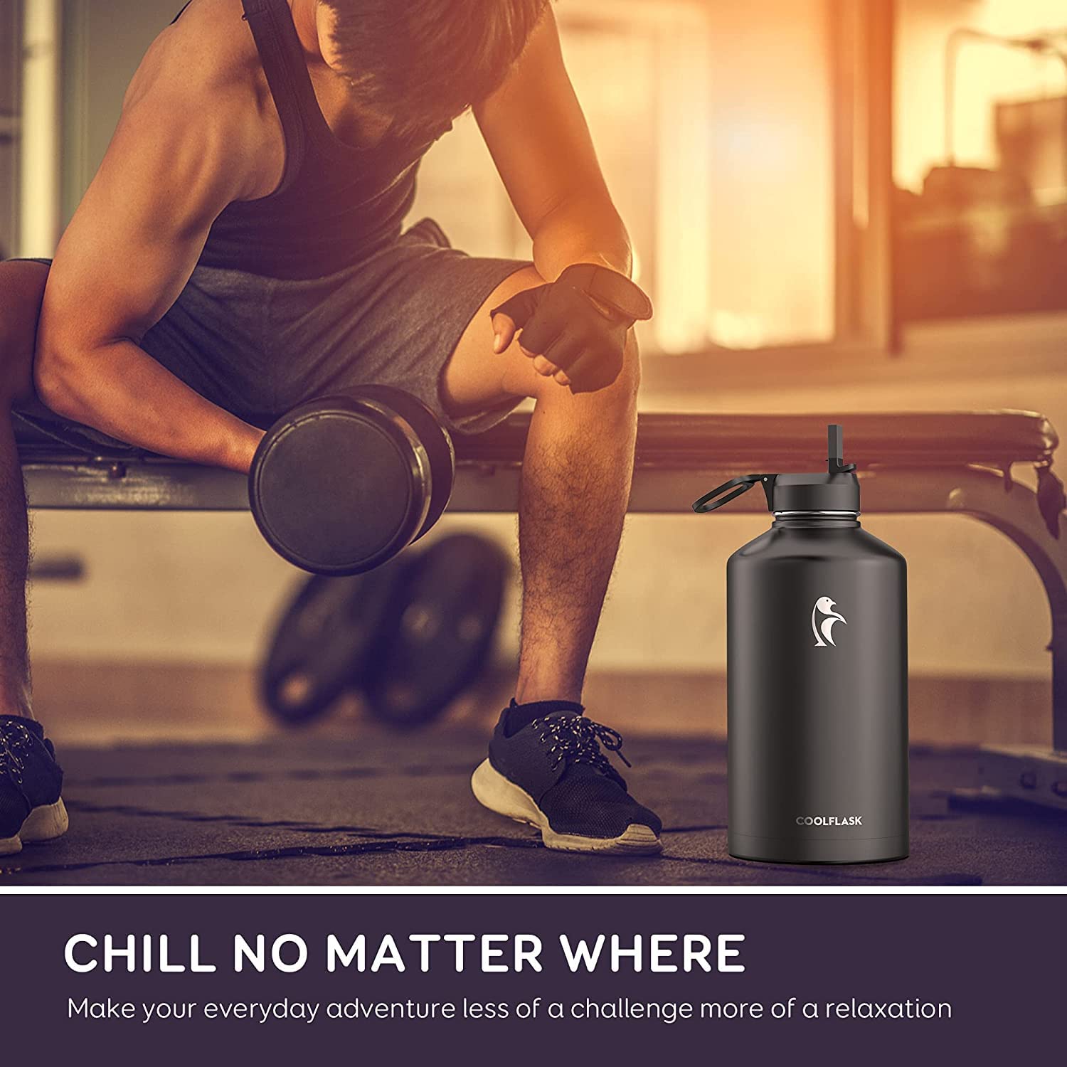 Coolflask acero-inoxidable-304 sin BPA garantiza durabilidad y seguridad.