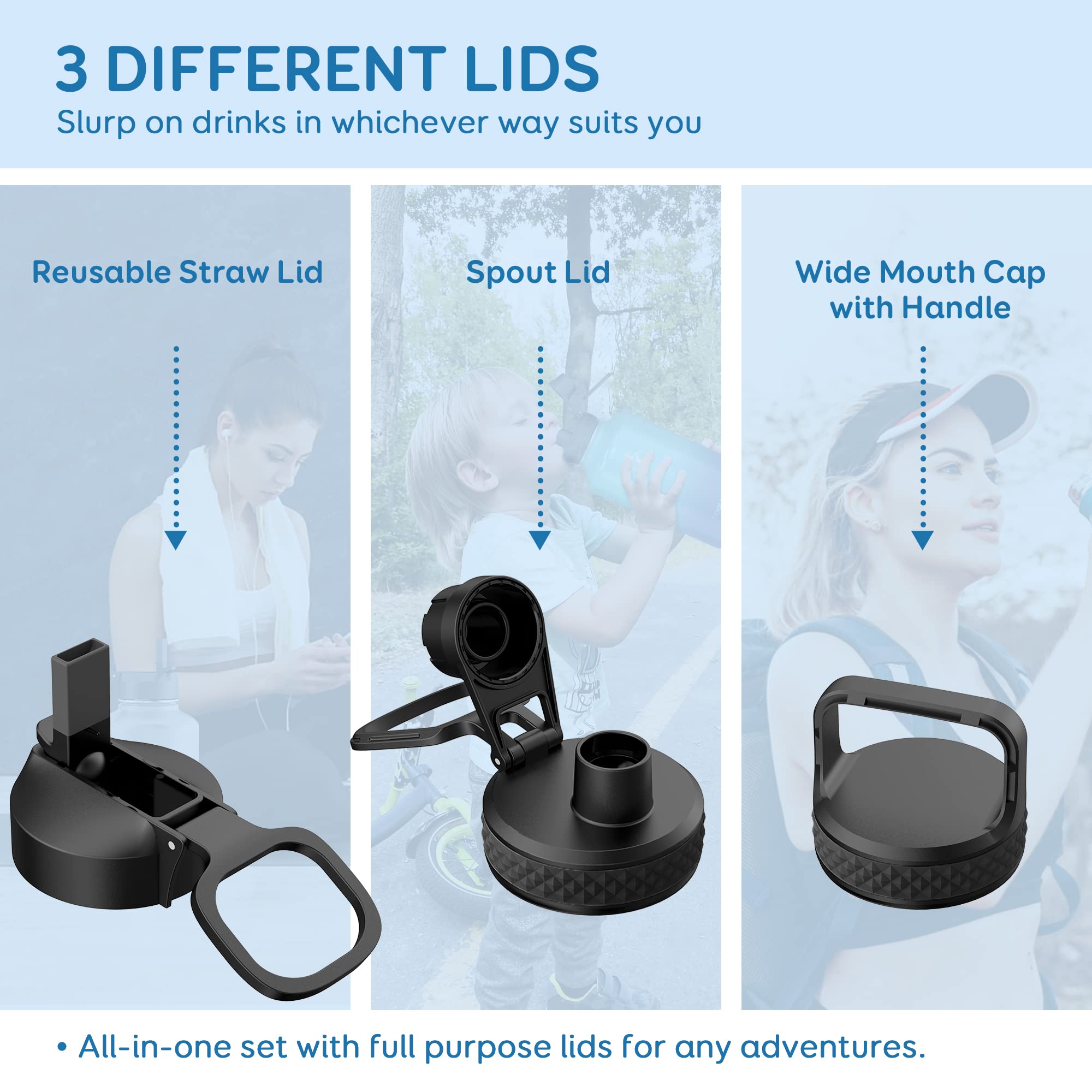 Coolflask anti-sudor superficie-seca mejora el agarre en actividades.