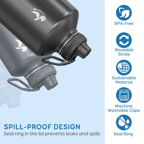 Coolflask boquilla-tapa-volteable facilita rellenar hielo y transportar.