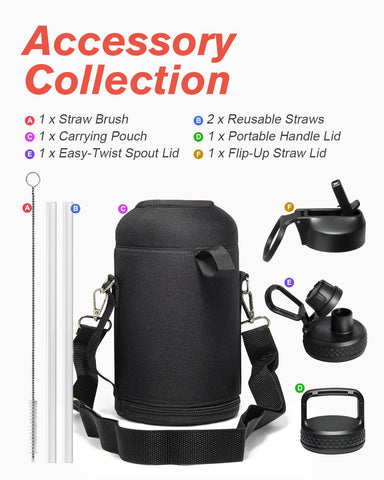 Coolflask 64oz acero inoxidable resistente para uso diario