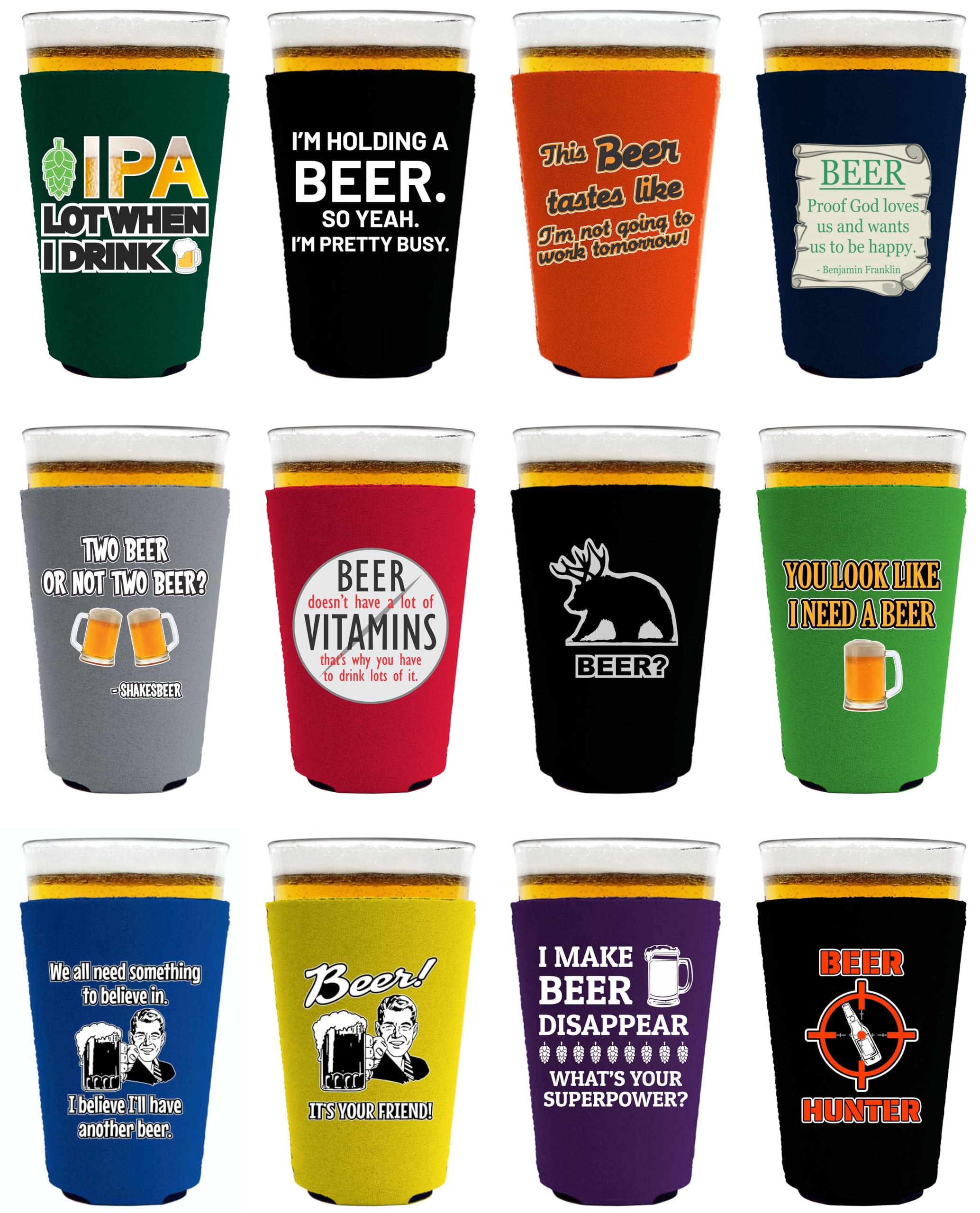 Coolie Junction: diseño de bromas en funda para vaso de pinta que mantiene fría.