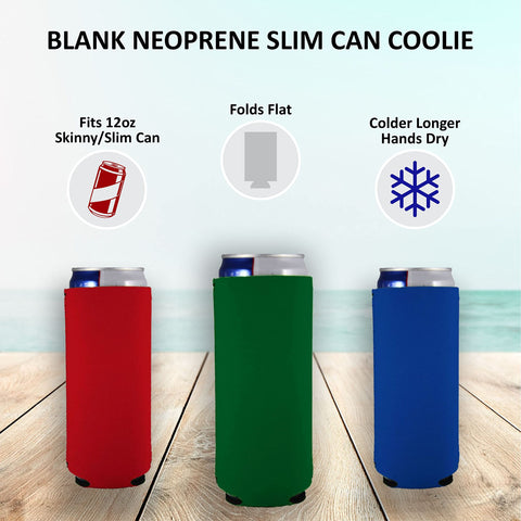 Coolie Junction 10 enfriadores para latas slim de 12 oz para fiestas