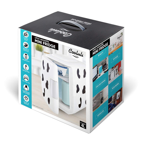Cooluli minifrigo 4L portátil: perfecto para dormitorio u oficina