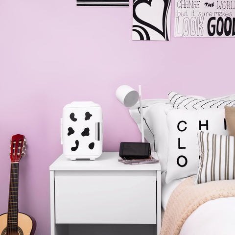 Cooluli minifrigo 4L puerta abierta: almacenamiento organizado