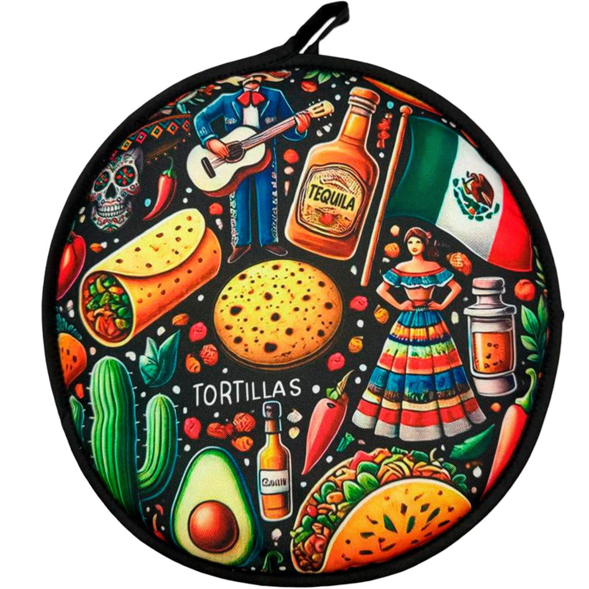 Cooqui calentador de tortillas de 12 pulgadas calienta rápidamente tortillas suaves.