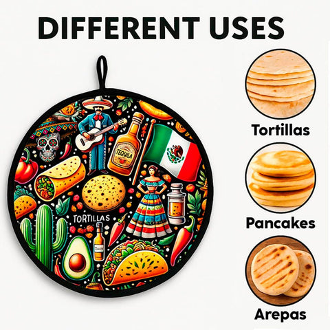 Cooqui uso multipropósito para panqueques, naan y más.