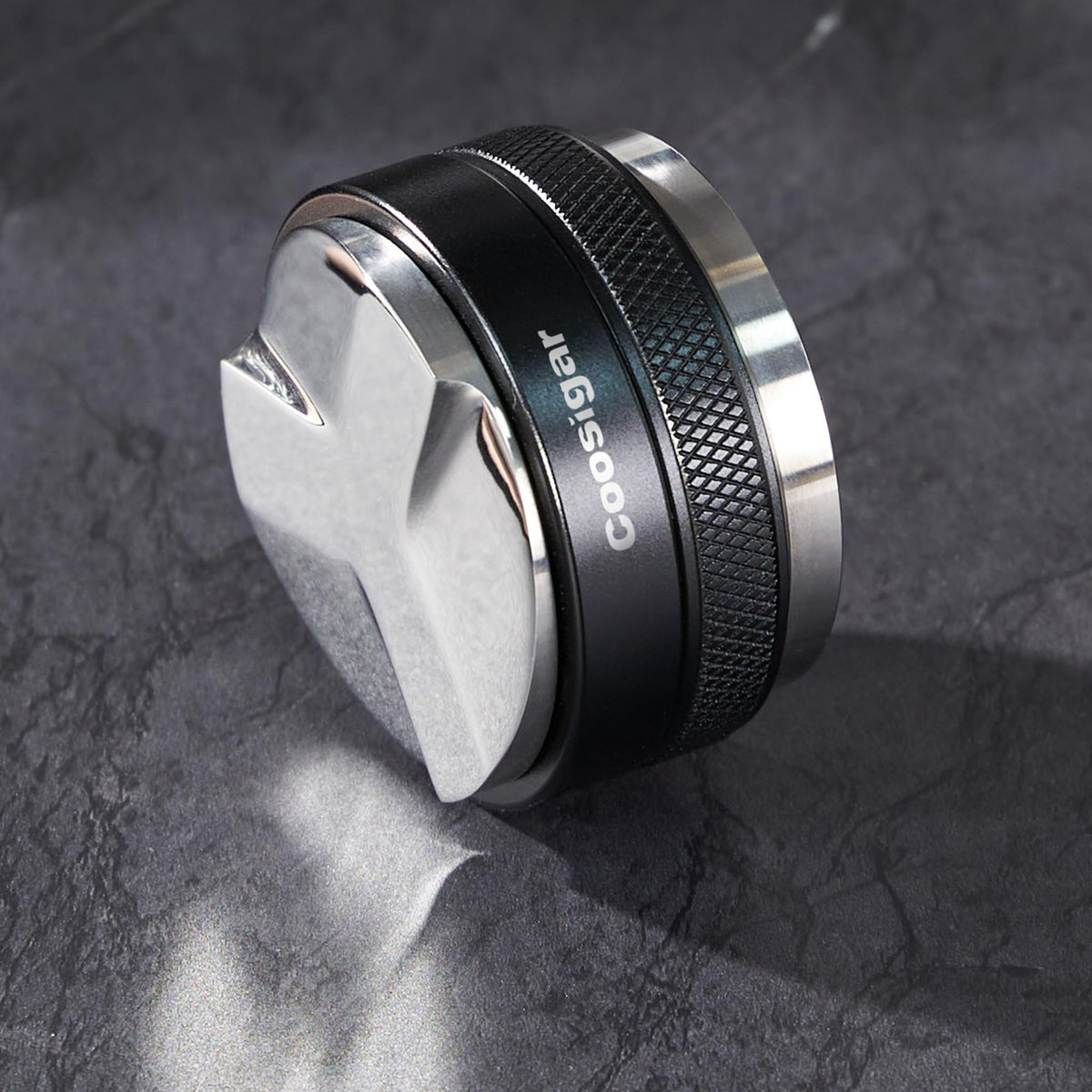 Coosigar distribuidor-tamper-54mm exterior, diseño 2 en 1 para ahorro de espacio.