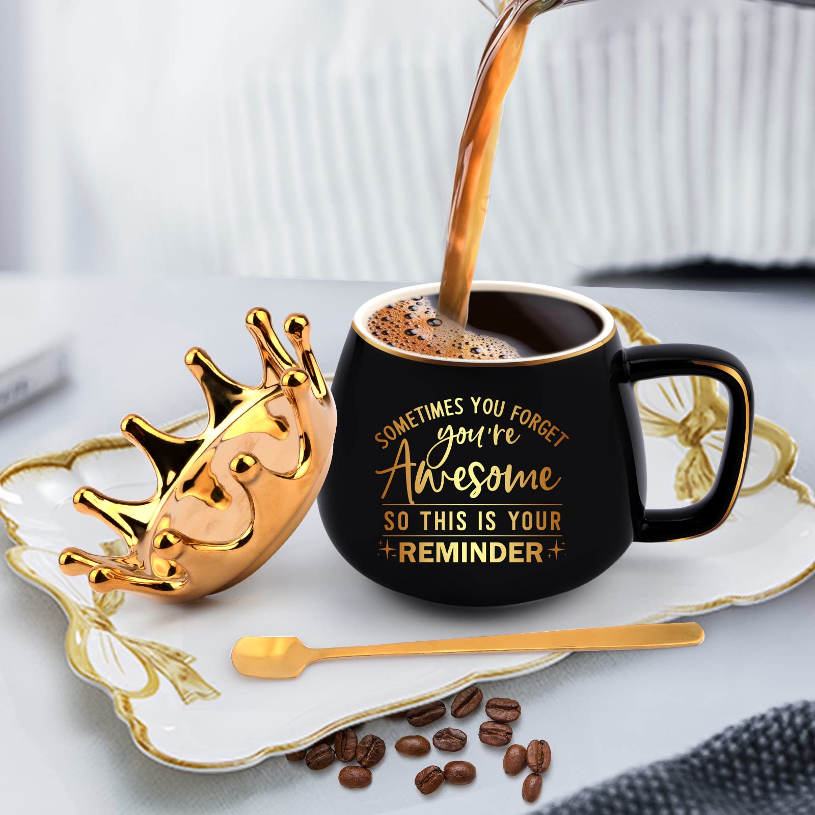 Taza Coosilion con frase eres una reina para motivar el día