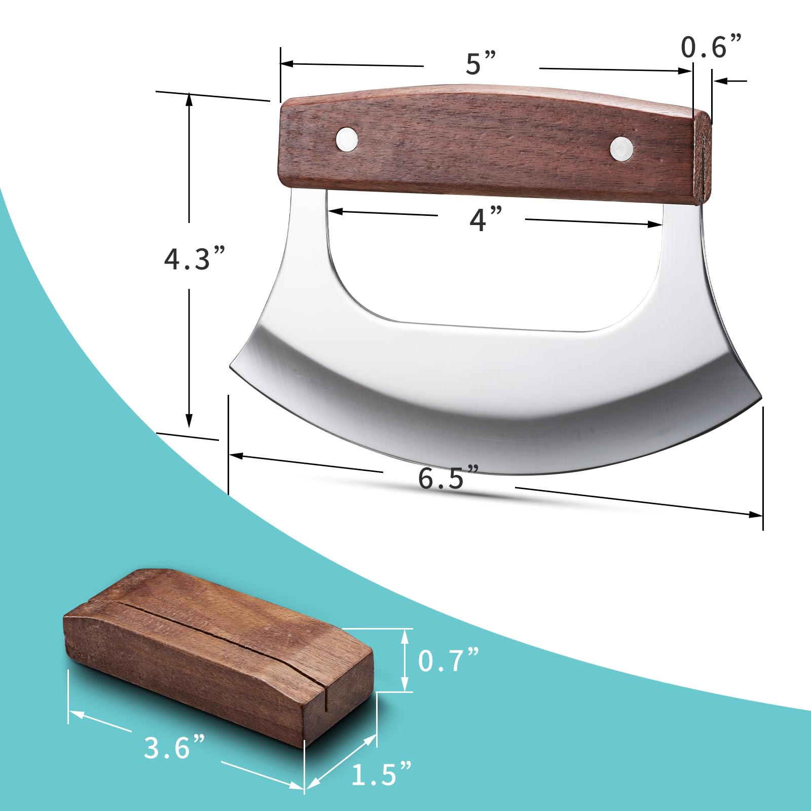 Coowolf Ulu soporte de nogal para almacenamiento seguro y estilo en la cocina.