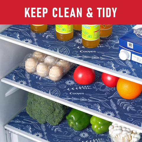Cooyes absorbe humedad en estantes de refrigerador para mantener productos frescos.