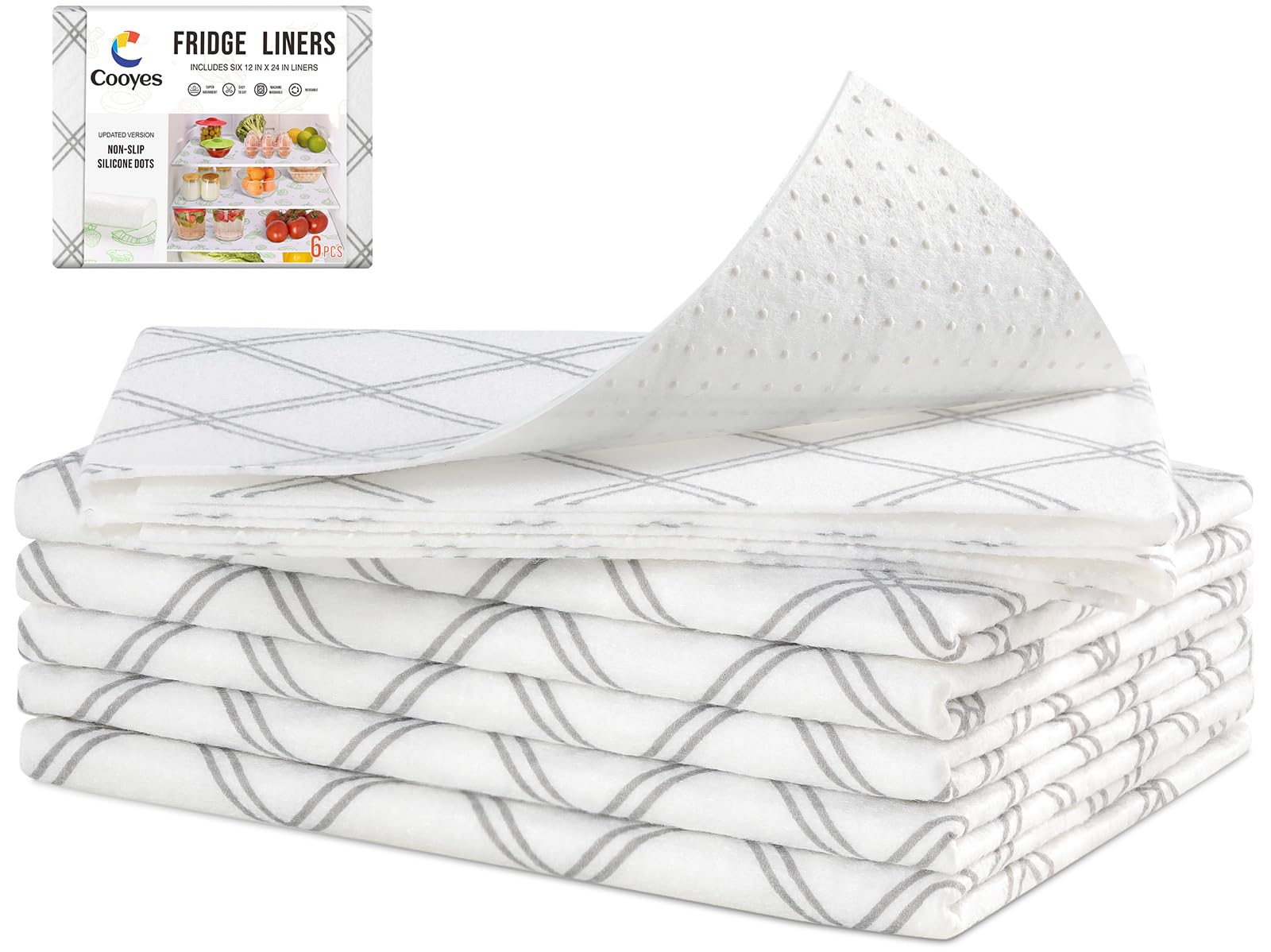 Cooyes forro cajón absorbente para nevera mantiene alimentos frescos